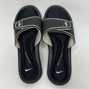 Women’s Black Gel Nike Comfort Footbed Slides Size 8